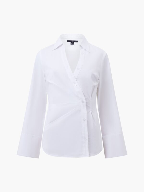 Isabelle Poplin Aysmmetric Shirt