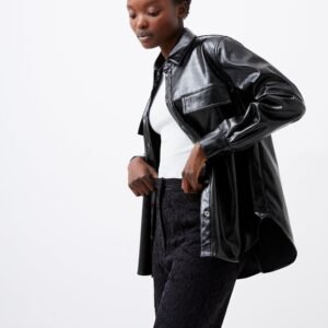 Emmet Vegan Leather Overshirt