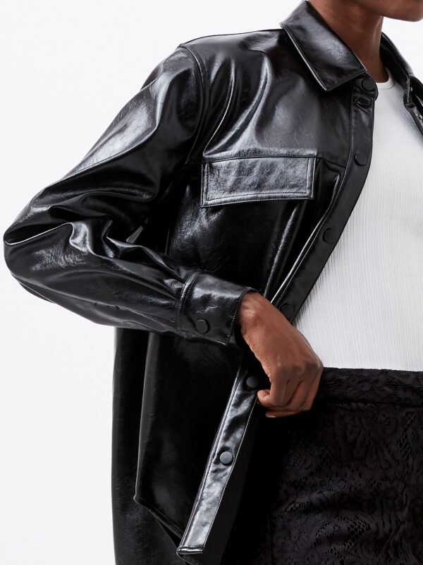 Emmet Vegan Leather Overshirt